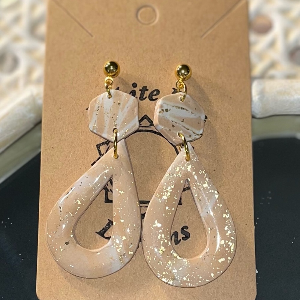 Handmade polymer clay earrings